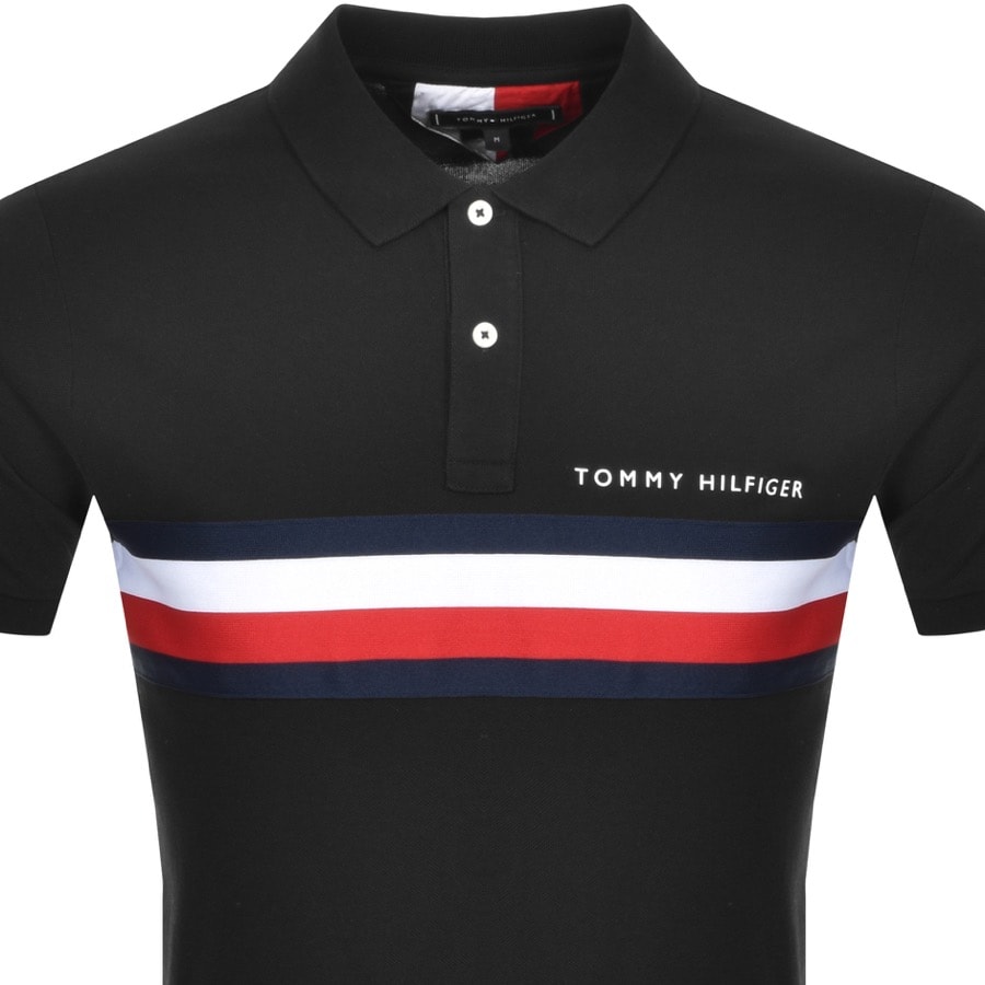 Alternative Image for ProductTommy Hilfiger Global Stripe Polo T Shirt Black2